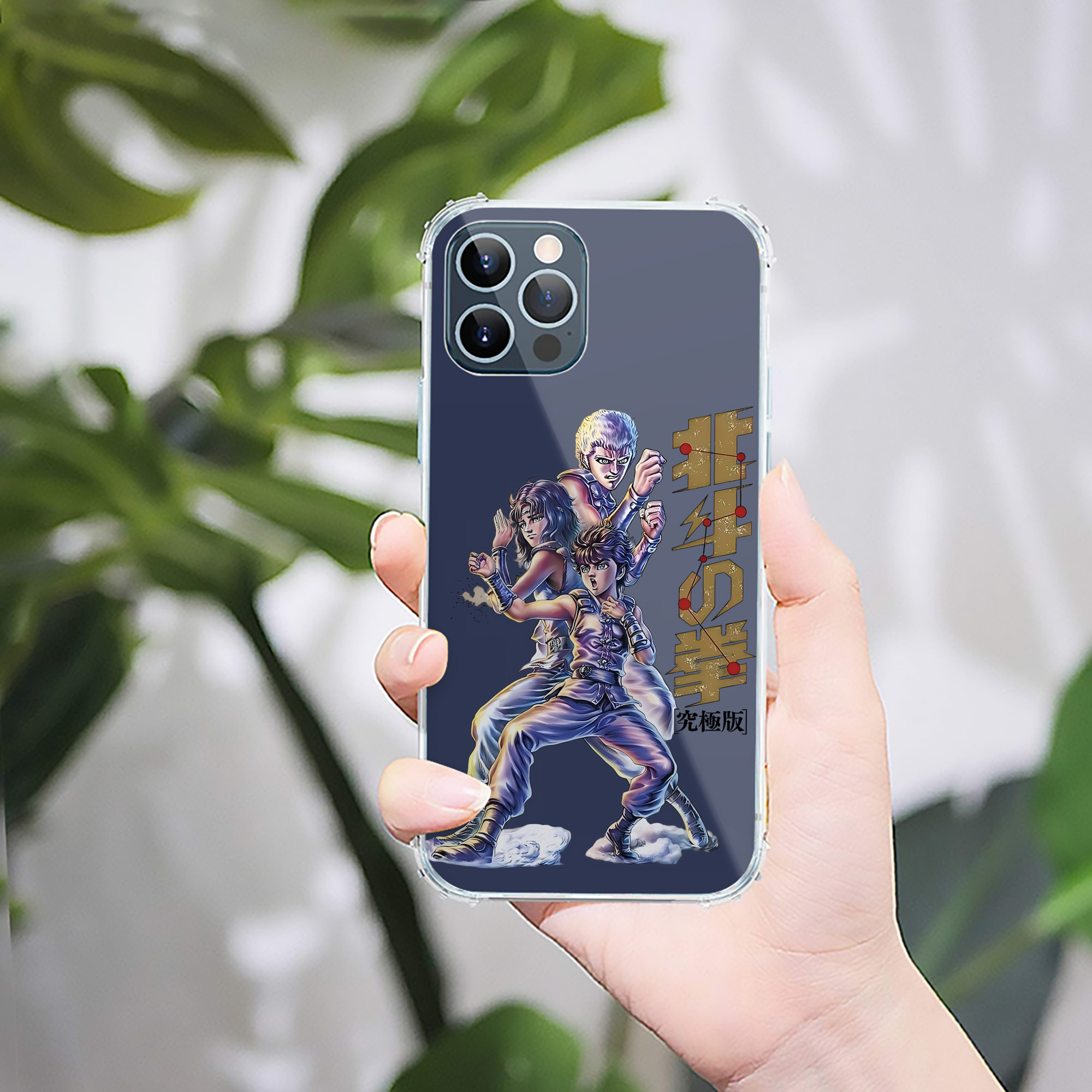 （画像用） 北斗の拳 Fist of the North Star 【iPhone 12シリーズ対応】透明スマホケース（クリアソフトケース）